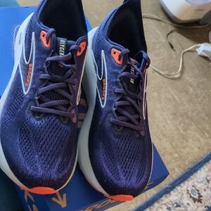 Brooks Glycerin 19 Running Shoes - Navy and Orange